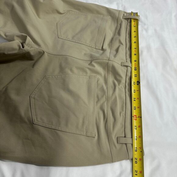 Lululemon ABC Classic-Fit 5-Pocket Pants Men 38X26 Beige Warpstreme Performance - Picture 6 of 11